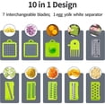 thumbnail image 3 of Vegetable Chopper with 8 Blades:Mandoline Slicer Onion Chopper Dicer Egg Separat, 3 of 5