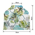 thumbnail image 2 of PKQWTM tropical leaves and palm trees in geometric shapes Nursing Cover Baby Breastfeeding Infant Feeding Cover Baby Car Seat Cover, 2 of 2