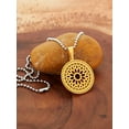 thumbnail image 2 of ELYA Jewelry Women's Polished Floral Gold Plated Steel Necklace, 2 of 4