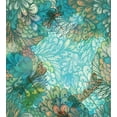 thumbnail image 3 of Dragonfly Duvet Cover Set, Fantasy Flowers Mixed in Various Tones Shabby Form Feminine Beauty Print, Decorative 3 Piece Bedding Set with 2 Pillow Shams, Calking Size, Turquoise Amber, by Ambesonne, 3 of 3