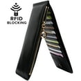 thumbnail image 6 of UTO Genuine Leather Women Wallet RFID Blocking Bifold Multi Card Holder Wallets Organizer with Zipper Pocket(Black), 6 of 7