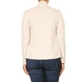 thumbnail image 4 of Women's Plus Size Soft Casual Drape Open Front Cardigan Long Sleeve, 4 of 4