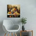 thumbnail image 4 of JEUXUS Vintage Wall Art Wine pictures : Red wine & Fruit Artwork Oil Painting on Canvas for Dining Room, 4 of 4