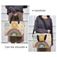 thumbnail image 6 of FORMRS 16" Laptop Bag Carrying Sleeve Case with Handle Travel Shoulder Briefcase, Beige Rainbow, 6 of 8