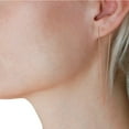 thumbnail image 6 of Humble Chic Spike Threader Hoop Earrings - Geometric Arrow Thin Wire Drop Dangles, 18K Rose Gold Plated, 6 of 8