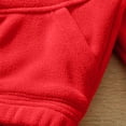 thumbnail image 4 of PiGOGI Kids Fleece Full Zip Stand Collar Jacket with Side Pockets Warm Winter Coat for Boys and Girls Casual Daily Wear Red 13-14 Years, 4 of 6
