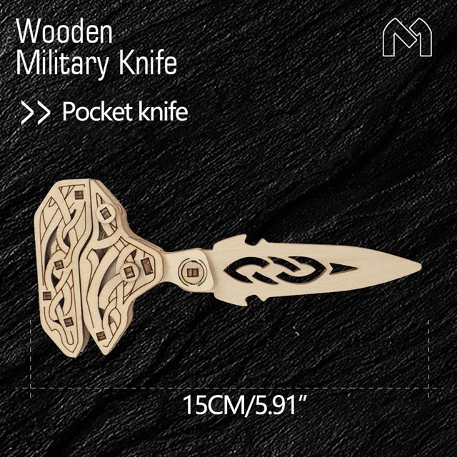 Rompecabezas de madera Regalos de Navidad Liquidación de Navidad Mariposas Cuchillo Cuchillo plegable Modelo tridimensional Liquidación de Navidad Regalos de invierno Regalos para niños Juguete Niño