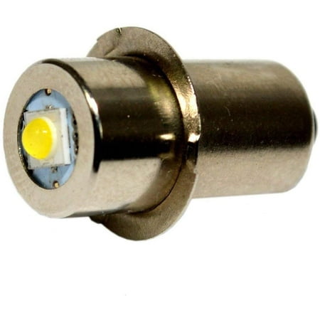 

HQRP High Power Upgrade Bulb 3W LED 150-180LM for 12 14.4 18 Volt Hitachi Ryobi Skil Makita Craftsman Bosch Porter Cable Milwaukee Ridgid Flashlight