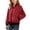 Red, variant on Lutiedan Girls Bomber Jacket Zip Up Waterproof Lightweight Windbreaker Jacket Casual Baggy Windproof Jacket with Pcoket Size 5-16