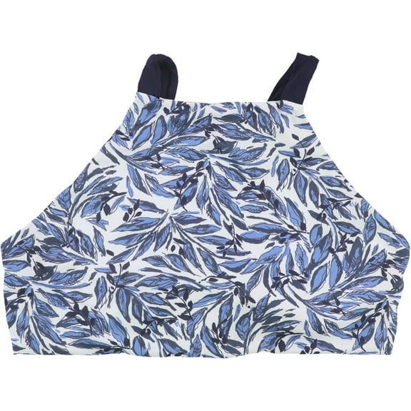 Tavik Womens Liberty Halter Swim Top, Blue, X-Small