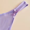thumbnail image 3 of Women's Briefs Bikini Underwear Pack of Thongs Women Satin Bikini Panties Lot Vs Thong Panties Womens Breathable Briefs for Women Seamless for Brief Purple M, 3 of 5