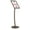 Earth Color, variant on M&T Displays Curved Menu Board, 11x17 inch Earth Color Pedestal Sign Holder Floor Standing Aluminum Front Loading Easy Open Poster Message Advertisement Holder for Restaurant Cafe Hotel
