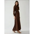 thumbnail image 3 of Textured Crew Neck Maxi Dress, 3 of 5