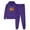 Purple, variant on JURANMO Fashion 2 Piece Outfits for Women Happy Halloween Sweatsuit Casual Lightweight Drawstring Hooded Sweatshirts Comfy Elastic Waist Sweatpants Tracksuit Daily Deals Clearance White S