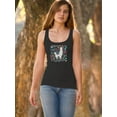 thumbnail image 2 of Cute Llama With Flowers Racerback Tank Women -Image by Shutterstock, Female Small, 2 of 4