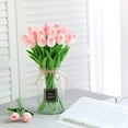thumbnail image 3 of 30pcs Artificial Latex Tulips Flowers Faux Tulip Stems PU Real Touch Tulips for Wedding Party Home Decoration (Pink), 3 of 4
