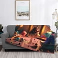 thumbnail image 2 of Yiaed Colorful Cake Ice Cream Print Blanket Throw Blanket Soft Cozy Flannel Blanket for Home Bed Sofa Couch Chair-60"x50", 2 of 6