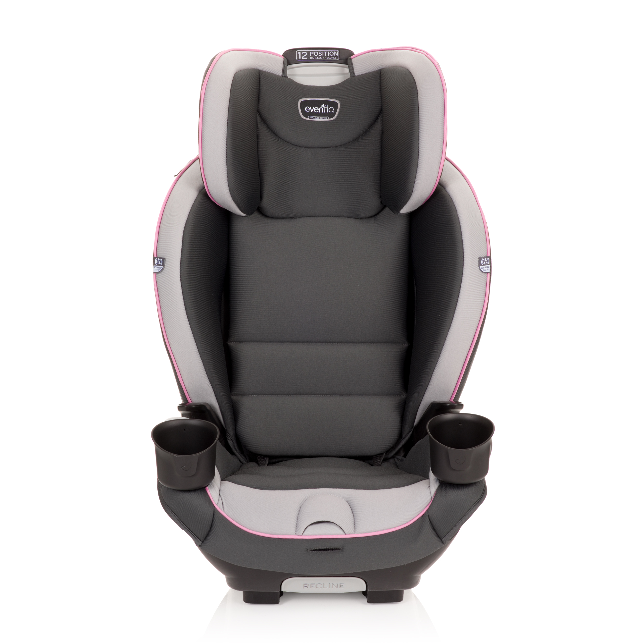 Evenflo EveryKid All-in-One High-back Booster Car Seat, Soft Pink - image 5 of 13