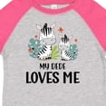 thumbnail image 4 of Inktastic Zebra My Dede Loves Me Boys or Girls Toddler T-Shirt, 4 of 5