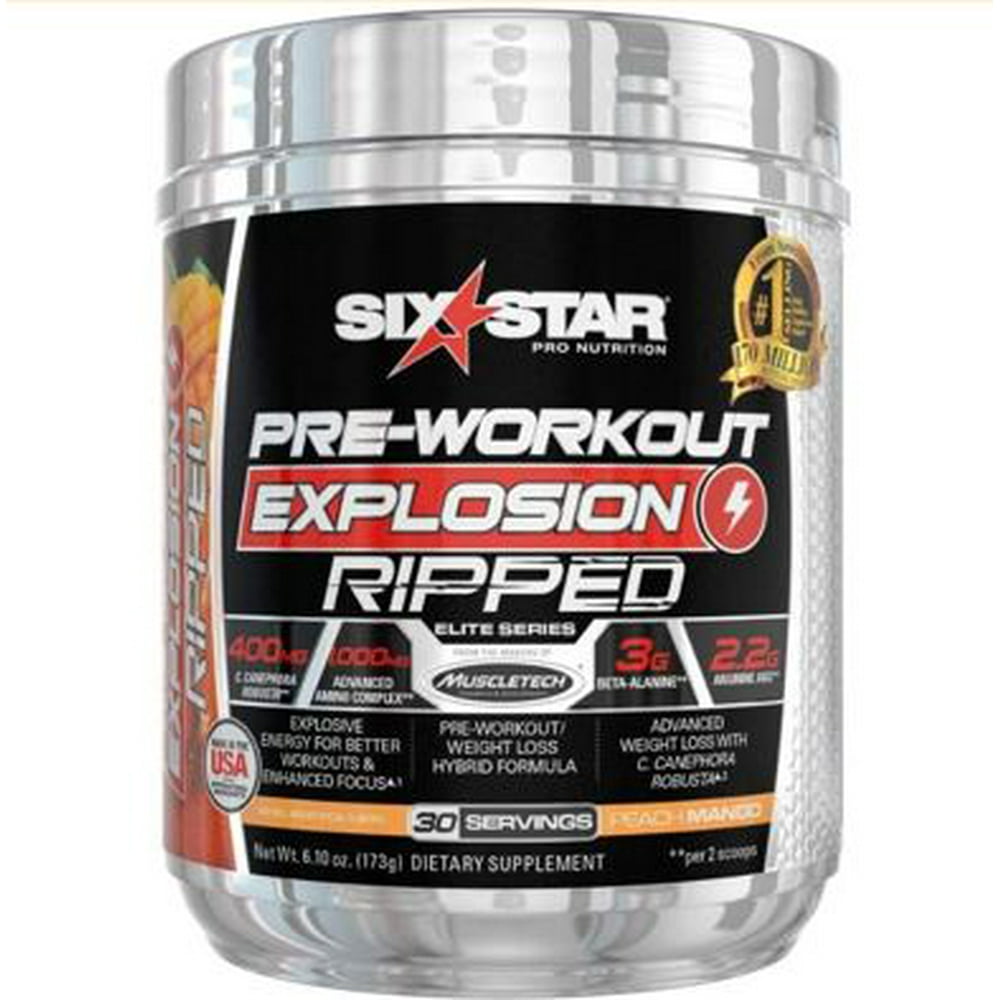Elite Series Ripped Pre Workout + Weight Loss Powder, Formulated for