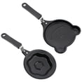 thumbnail image 1 of Dosaele2 Pcs Non-stick Cooking Pan Mini Omelette Flip and Pancake Mold Waffle Maker Cartoon Child, 1 of 8