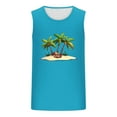 thumbnail image 5 of Xysaqa Mens Tank Tops Funny Print Summer Beach Hawaiian Shirt Cotton Sleeveless Muscle Shirts for Men Gym Workout Tanks Top Casual Bodybuilding Fitness Basic Tee S-2X, 5 of 5