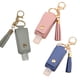 thumbnail image 1 of 3 piezas de funda de cuero desinfectante de manos de 30ML, colgante de llavero de funda de cuero, 1 of 5