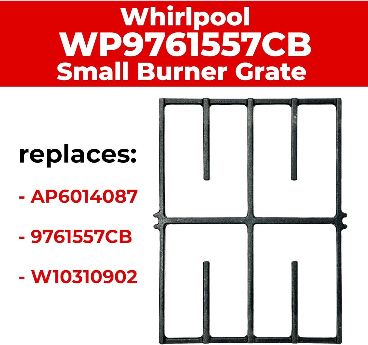 US-Based & Operated Supplier – WP9761557CB Range Surface Burner Grate