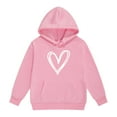 thumbnail image 5 of Ruyang Girls Oversized Heart Hoodies Fall Winter Trendy Pullover Hoodie Pocket Personalized Graphic Hooded Sweatshirts, 5 of 6