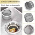 thumbnail image 2 of Fine Mesh Sink Strainer,Kitchen Drain Strainer Mesh with Handle,Dishwasher Washable Sink Strainer,Hair & Prevents Clogs,Rust-Proof Stainless Steel,Fits Standard Drain, 2 of 7