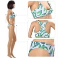 thumbnail image 2 of Maillot de Bain 2 Pcs pour Femmes, Bas de Bikini Rehausseur Rembourré à Imprimé Floral, 2 of 4