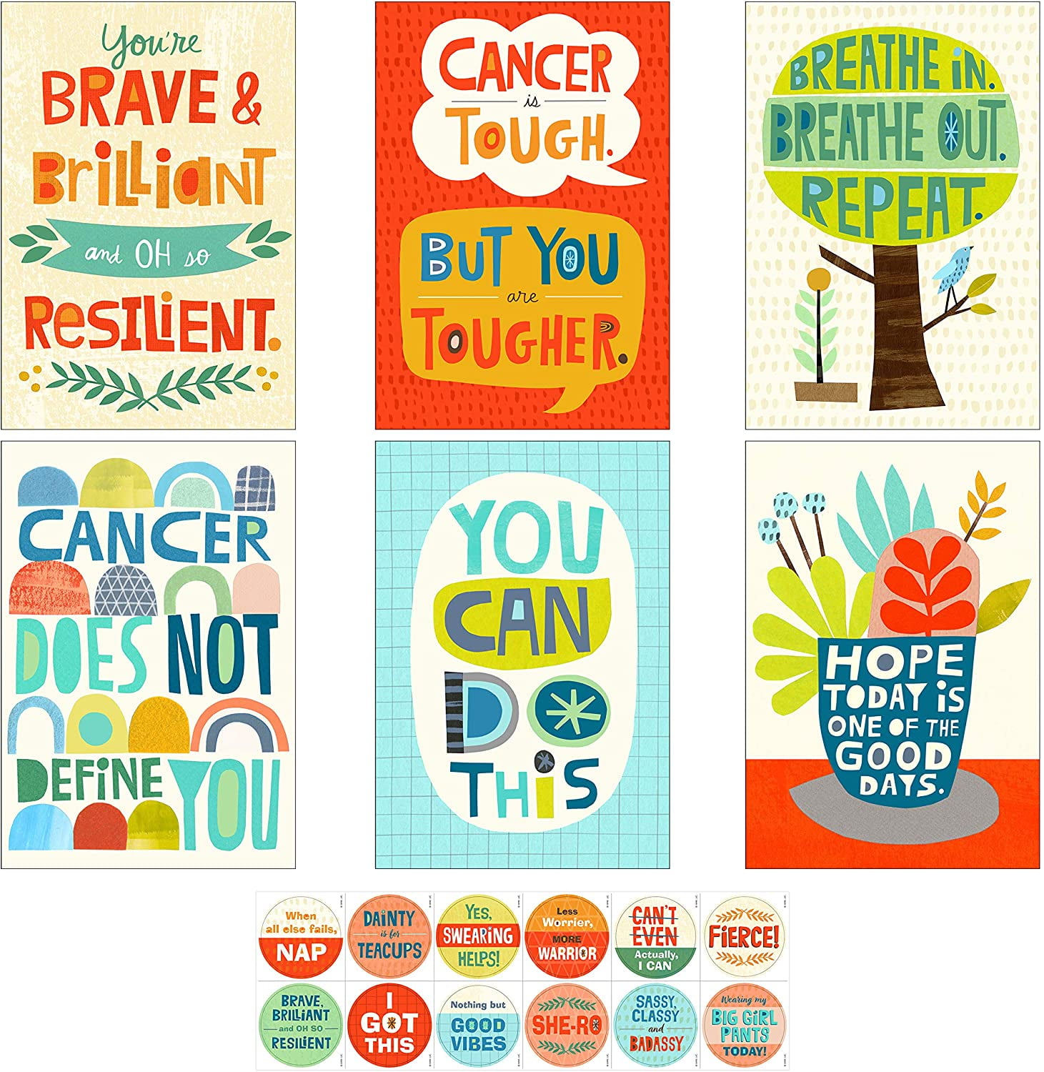 Hallmark Encouragement Cards Assortment for Cancer, Illness, Tough