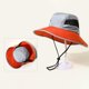 thumbnail image 2 of Sol De Verano Para Hombre, Gorra De Pesca De Ala Ancha De Nailon Con Banda Elástica, Sombrero De Pescador De Escalada Al Aire Libre Para Papá Y Hermano Moyic OD013288-00, 2 of 6