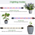 thumbnail image 5 of 4 Heads 80 LED Full Spectrum Plants Grow Light, Red, Blue, Yellow Ttricolor Light, Rechargeable 1.6M Adjustable Tripod Floor Standing Grow Light with Remote Control, 5 of 12