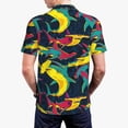 thumbnail image 6 of Salouo Colorful Sharks for Men's Short Sleeve Polo Shirts,Polo Shirts for Men Performance Short Sleeve Golf Shirt Athletic Casual Collared T-Shirt-Large, 6 of 8