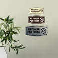 thumbnail image 3 of Signs ByLITA Fancy No Fumar Por Favor Sign (Ivory/Dark Brown) - Small, 3 of 8
