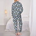 thumbnail image 6 of Wukai Cute Rabbit Print Women's Pajama Set - Soft Long Sleeve Sleepwear for Comfort and Style-X-Large, 6 of 9