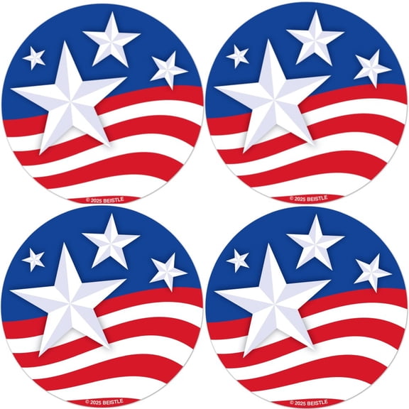Stars & Stripes Coasters 8 Per Pack