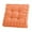 Orange, variant on Square Floor Pillow Cushion, 16x16 Inch Corduroy Seat Cushion for Meditation, Decorative Chair Pad for Indoor Outdoor Use, Comfy Pillow for Dining Room, Kitchen, Office, and Living Room