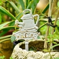 thumbnail image 3 of Sungmor Estaca Decorativa Jardín Hierro Fundido Vintage, Letrero Rústico Blanco “Bienvenido” p/Patio con estaca, Regadera metálica 12.6" alto, Deco de Primavera p/Césped, Patio trasero y Exterior, 3 of 7