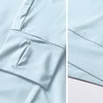 thumbnail image 4 of Women's UPF 50+ UV Sun Protection Clothing Zip Up Lightweight Hoodie Hiking Sun Shirt Sky Blue 4XL, 4 of 5