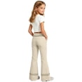 thumbnail image 2 of Aihuaihua Girl Uniform Pants Khaki Size 15-16, Lightweight Dress Pants for Kids High Waist Stretch School Uniform Trousers Formal Casual Fall Outfits Back to School, 2 of 5