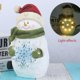thumbnail image 5 of Cateissary Accesorios de decoración de fiesta de Navidad, artesanía de resina, adorno de escritorio, figuritas de mesa, sala de estar,  Copo de nieve (con luz), 5 of 6
