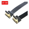 thumbnail image 2 of Kework Fpv Cable Hdmi 20Cm Fpv Hdmi Cable Plano Delgado 90 Grados Hacia Abajo Hdmi Macho A 90 Grados Hacia Abajo Hdmi Macho Para Red Bmcc Fs7 C300 (Doble Hacia Abajo), 2 of 5