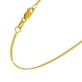 thumbnail image 3 of JewelStop 10k Solid Gold Yellow or White 1 mm Gourmette Curb Chain Necklace 16" 18" 20" 24" Lobster Claw Clasp - 1.52gr., 3 of 5