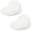 White, variant on 2 count Heart Shaped Faux Rugs Small - 12x16 Inch Plush Area Carpets for Locker, Tabletop & Art Photography, Photo Props Background (White)
