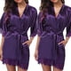 thumbnail image 1 of Camisón de talla grande europeo y americano, ropa interior sexy de seducción, bata de baño sexy de comercio exterior, pijama sexy de seda helada, 1 of 6
