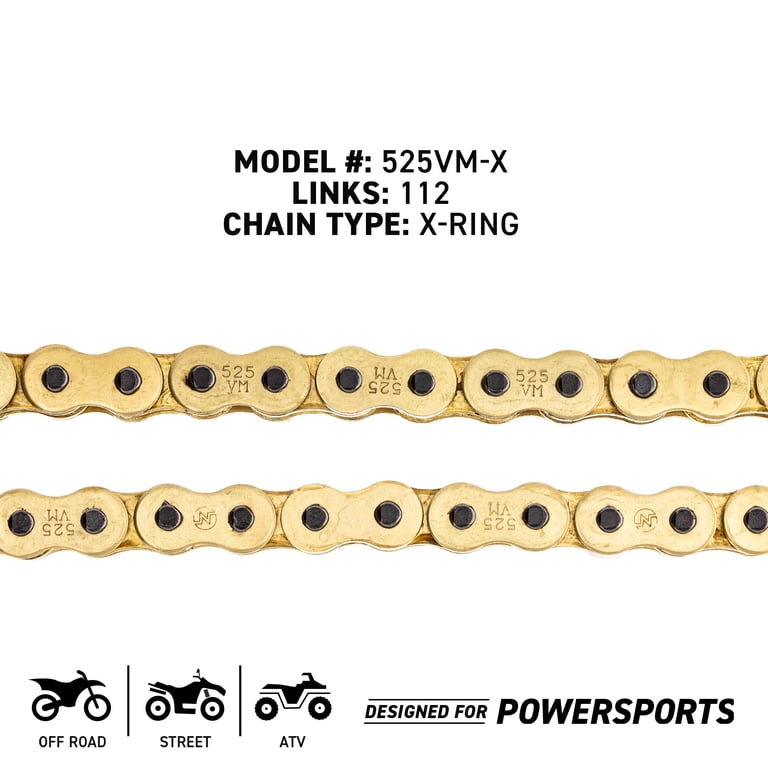 NICHE Drive Sprocket & Chain Combo For Suzuki GSXR600 - 16T Front 45T Rear 525VM-X 112 Links
