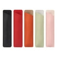 thumbnail image 1 of Estuche de cuero para una sola pluma estilográfica, 5 piezas, funda suave para bolígrafo para hombres y mujeres, funda protectora para lápiz, 16 x 4,2 cm, 1 of 5