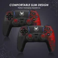 thumbnail image 2 of Anti-Slip Controller Skin for PS5 Controller, Accessories, Silicone Cover Case with Thumb Grip Gaps and Touch Pad Sticker 2 Pack, 2 of 7